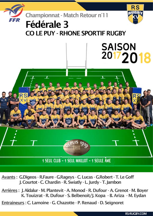 Rugby Lyon Club Rhone Sportif LePuy une