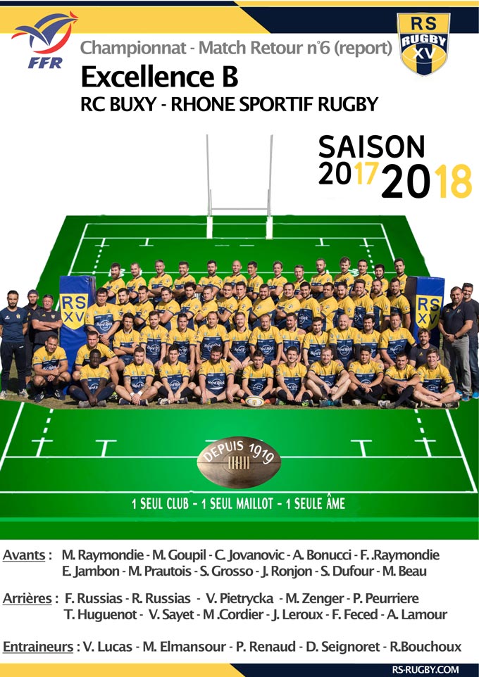 Rugby Lyon - RS Rugby - RC BUXY