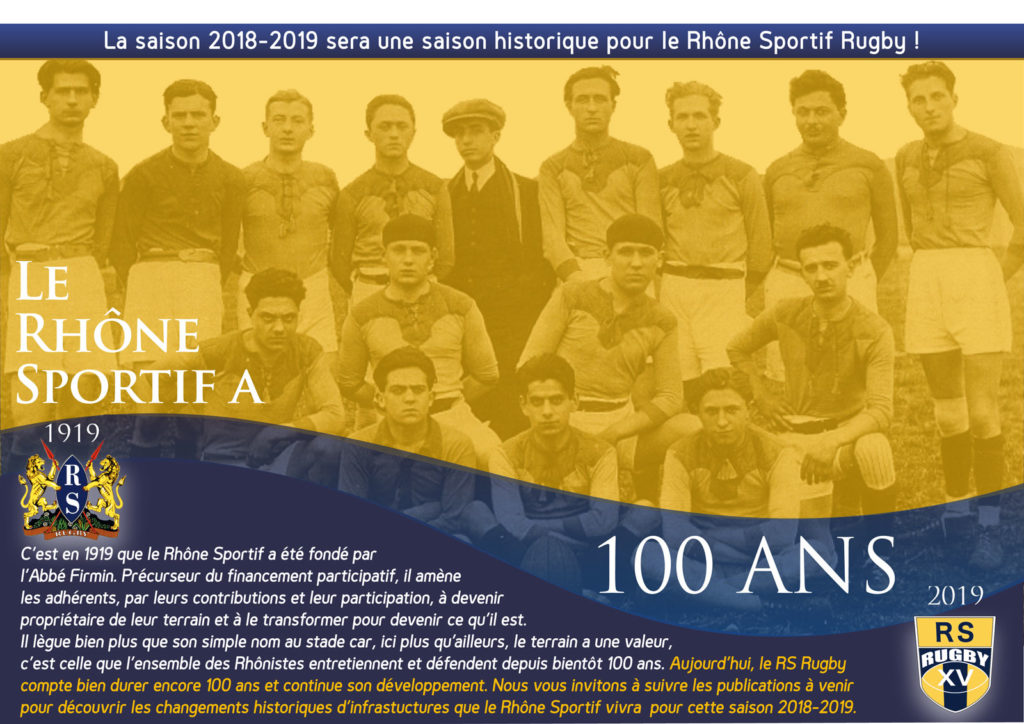 Rugby Lyon Villeurbanne Rhone Sportif saison 2018-2019