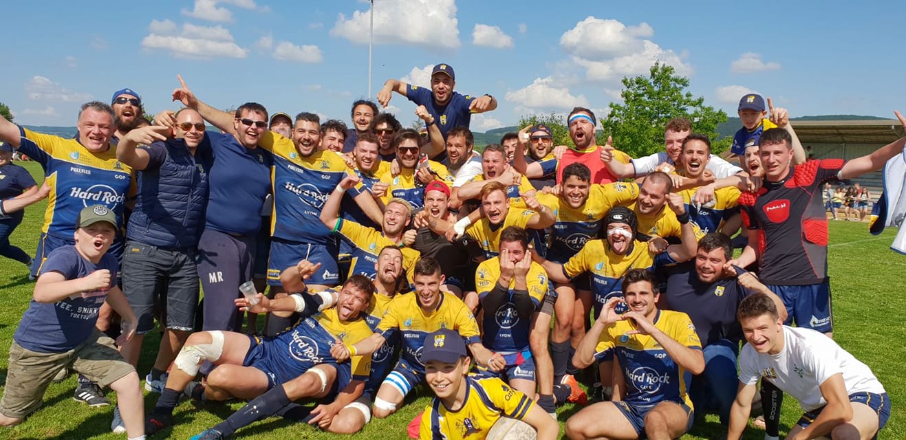 Rugby Lyon Rhone sportif en 8eme de finale