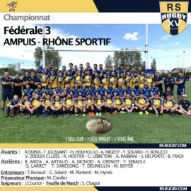 CLub de Rugby Ampuis RHONE SPORTIF FED 3