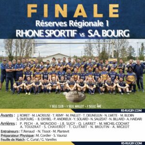 Club de rugby lyon Finale réserve régionale 1