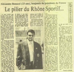 Alexandre Bonucci plus jeune président de France (1990)